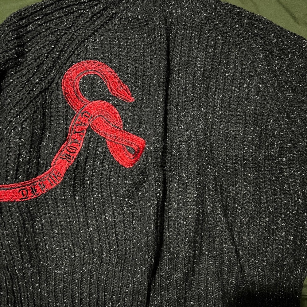 Taylor Swift AUTHENTIC Reputation Knit Sweater with Red Embroidered Snake